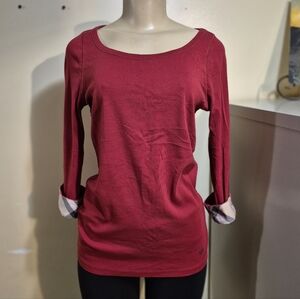 Burberry Brit Cotton Pullover Shirt L